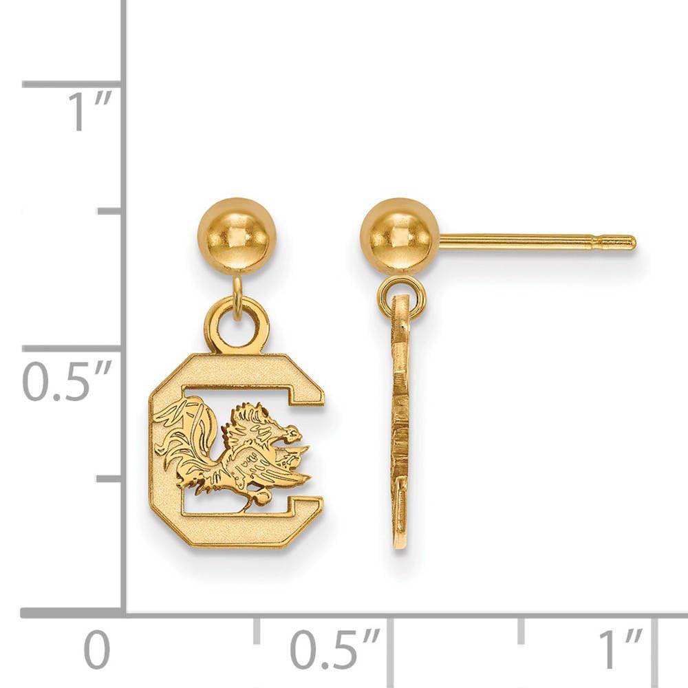 South Carolina Earrings Dangle Ball (Gold Plated)