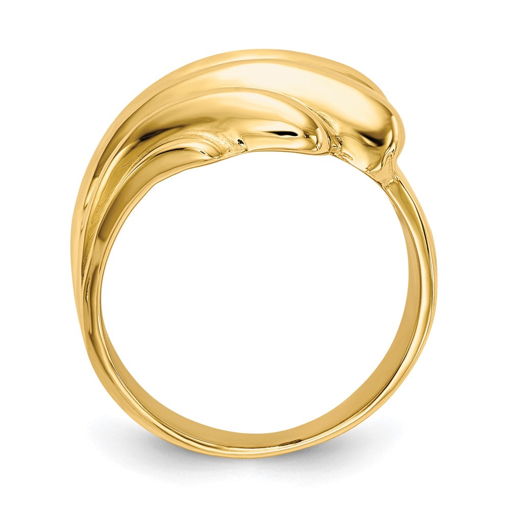 14k High Polished Dome Ring Size 6