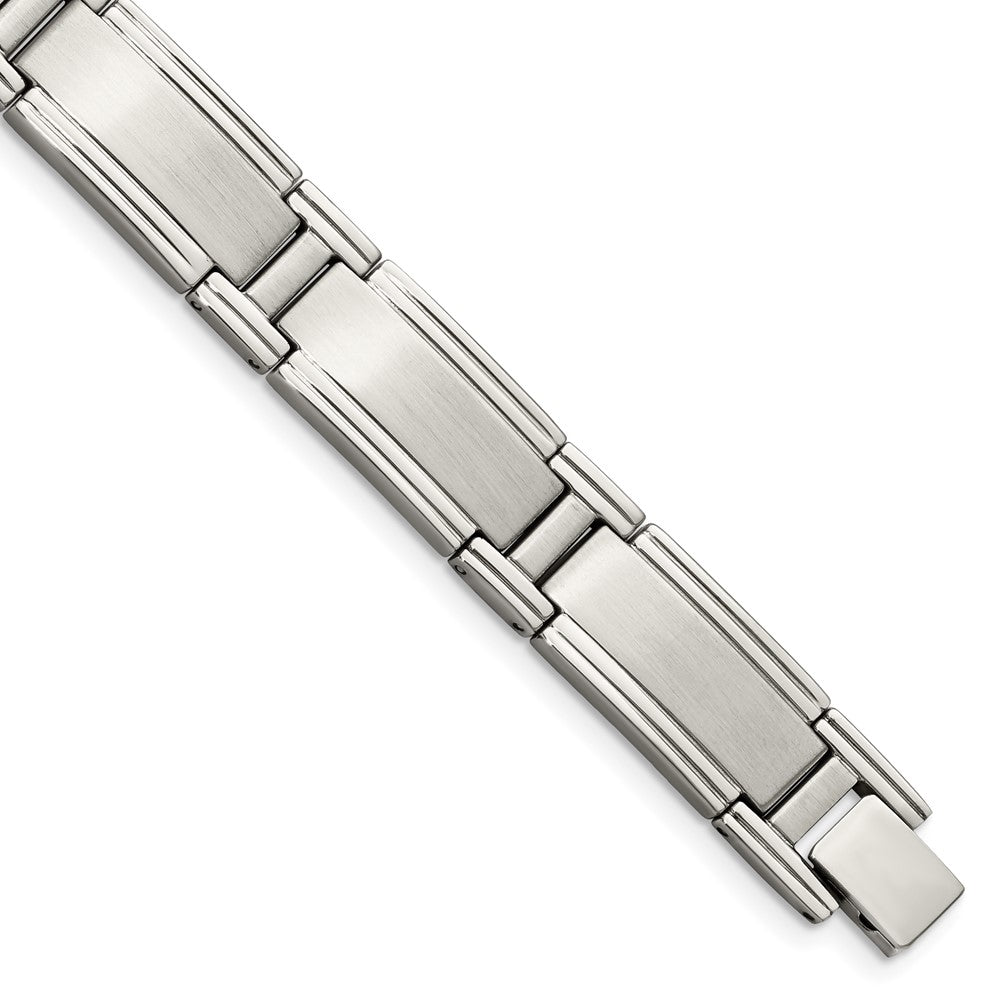Stainless Steel Brushed and Polished 9.25in Bracelet 9.5 inches