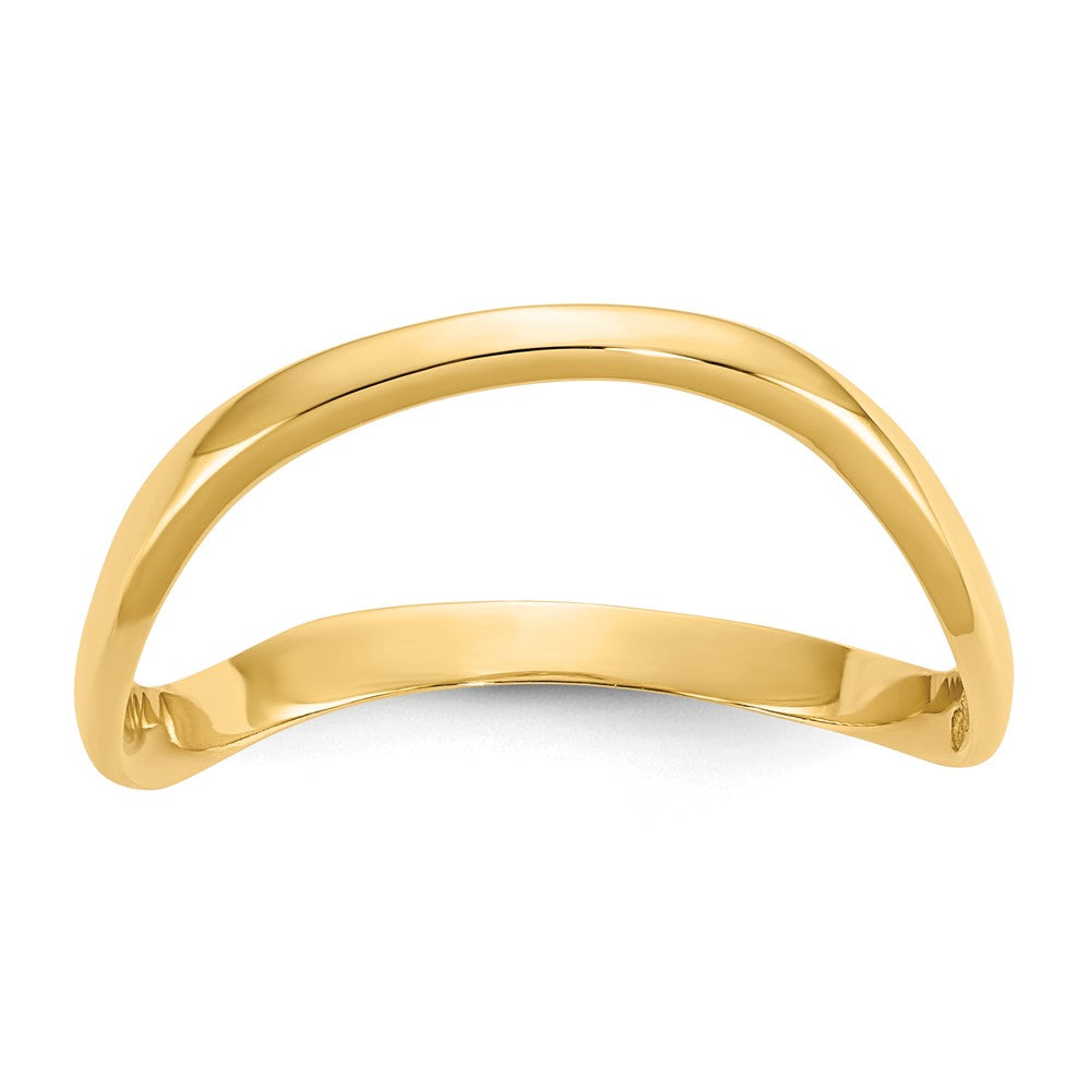 14K Wave Fashion Thumb Ring Size 9