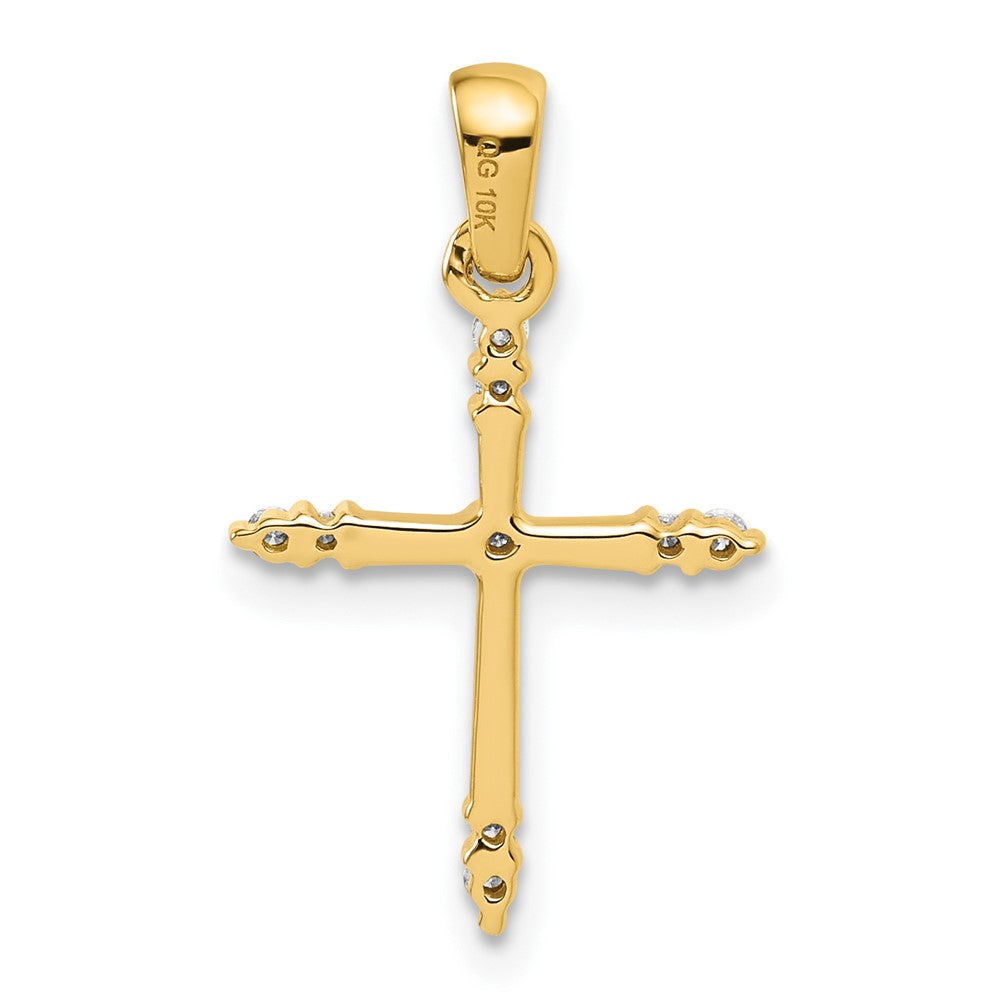 10ky Diamond Cross Pendant