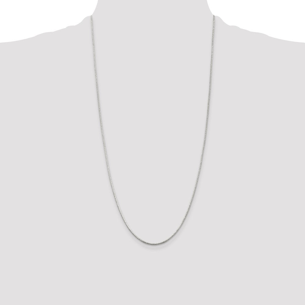 Sterling Silver 1.2mm Round Snake Chain 28 Inches