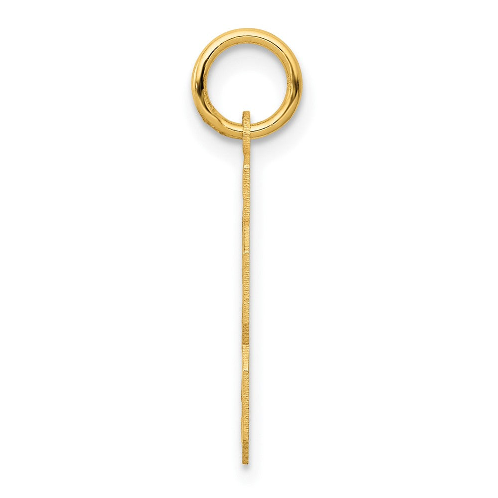 10k Small Satin Number 23 Charm