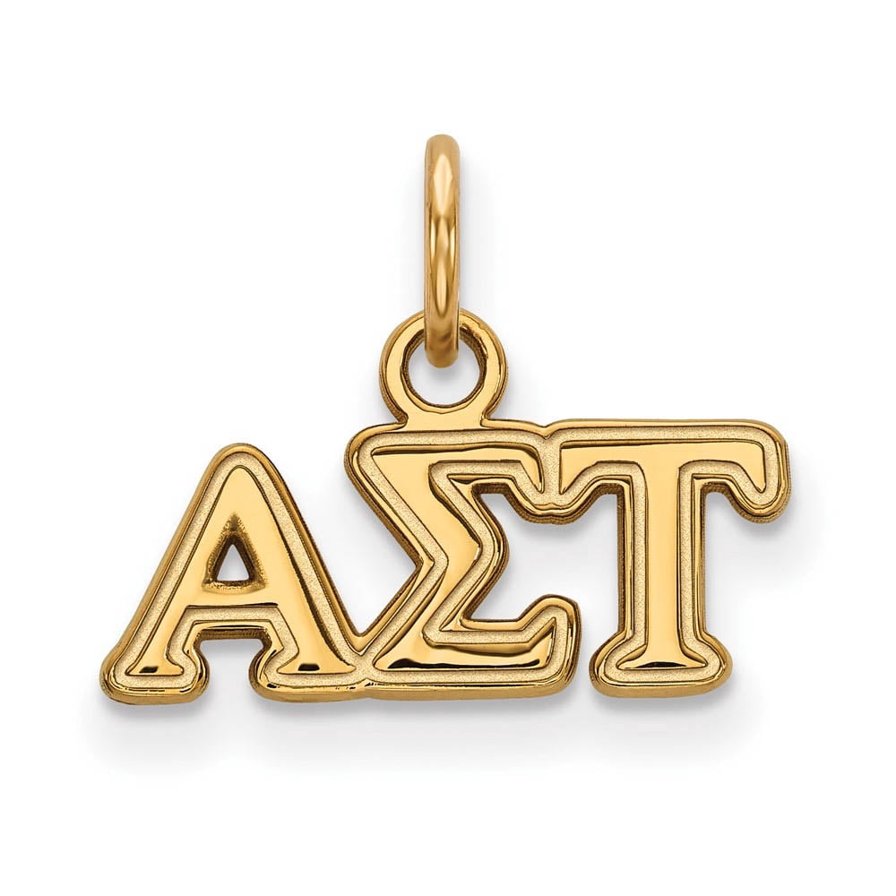 Logoart Sterling Silver Gp Alpha Sigma Tau Extra Small Pendant