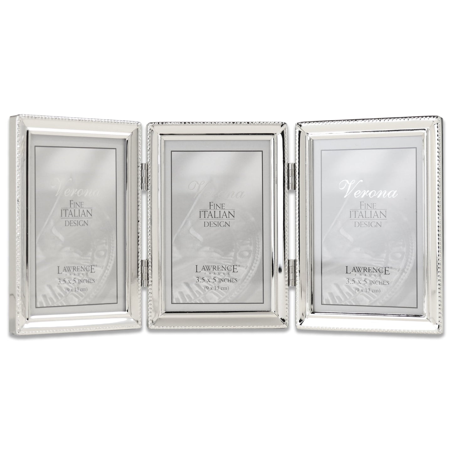 Lawrence Frames 3.66" x 5.47" Metal Picture Frame, Silver