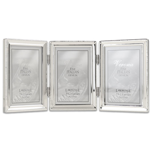 Lawrence Frames 3.66" x 5.47" Metal Picture Frame, Silver