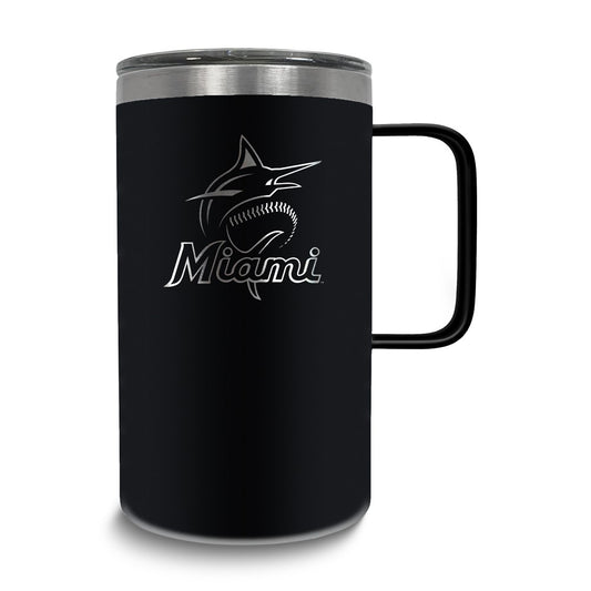 MLB Miami Marlins Stainless Steel 18 oz. Hustle Mug with Lid