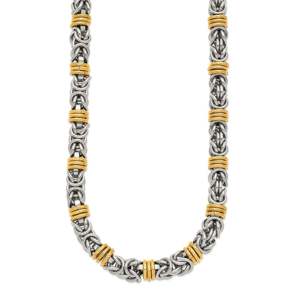 Stainless Steel Polished Yellow IP-plated 24in Necklace