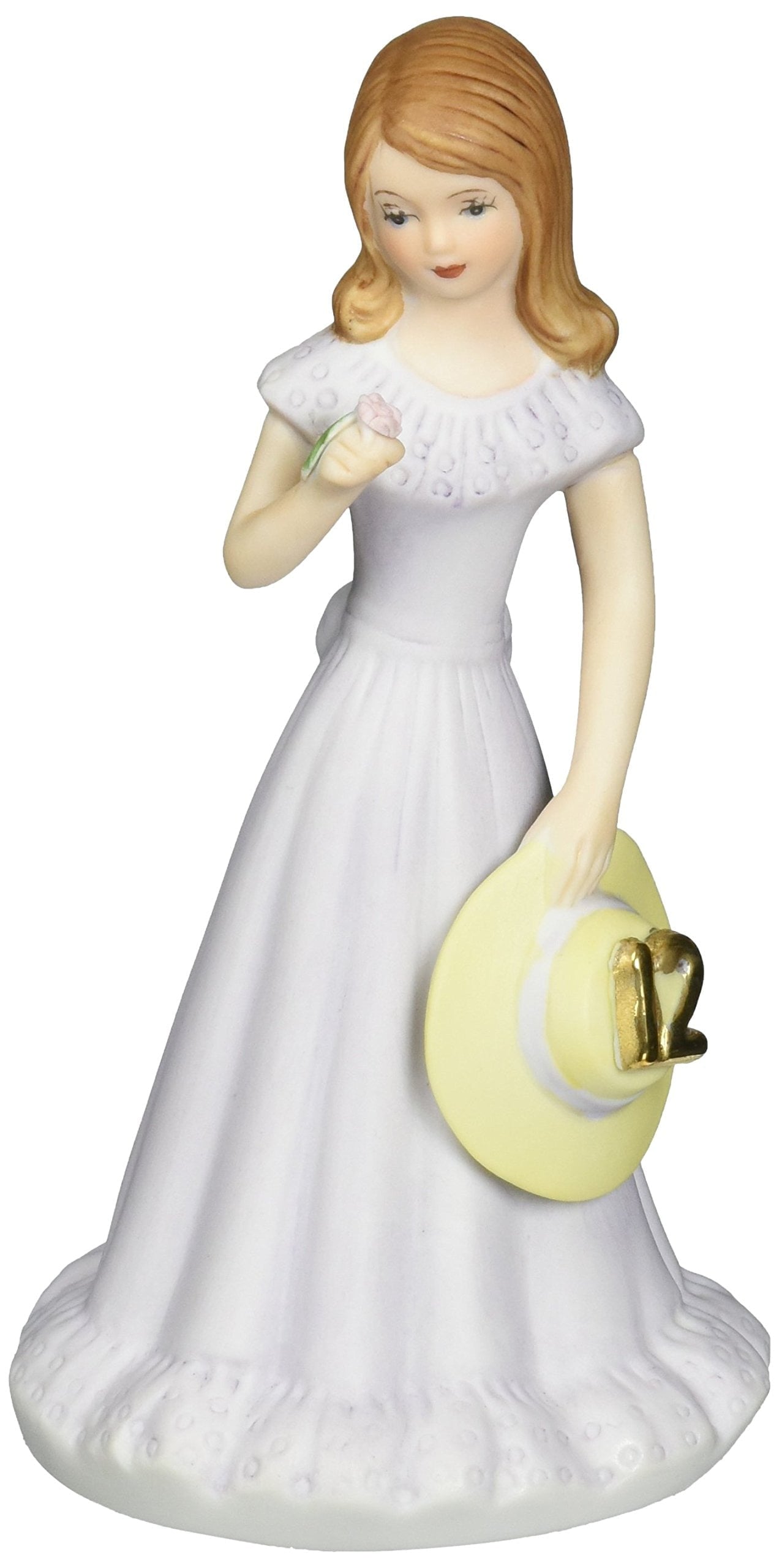 Enesco Growing Up Girls Brunette Age 12 Figurine 5.8in H
