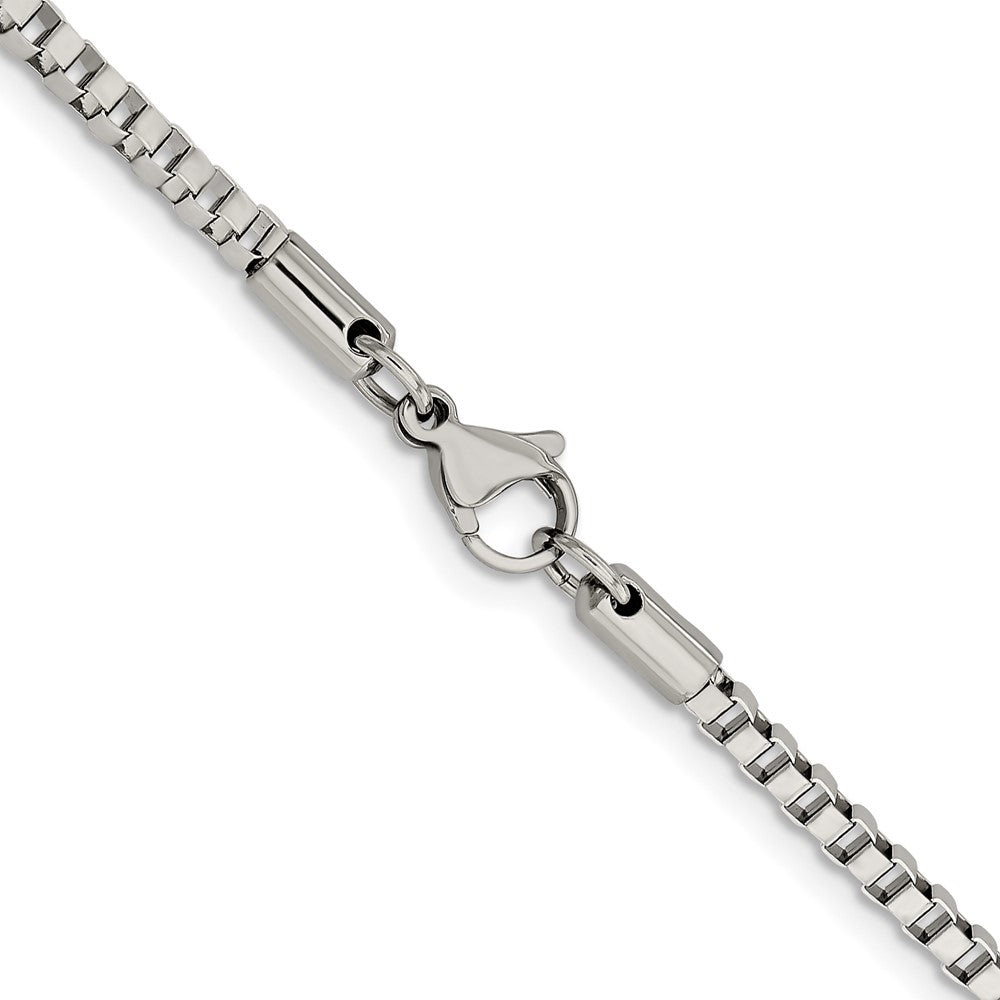 Stainless Steel Polished 3.2mm 24in Box Chain