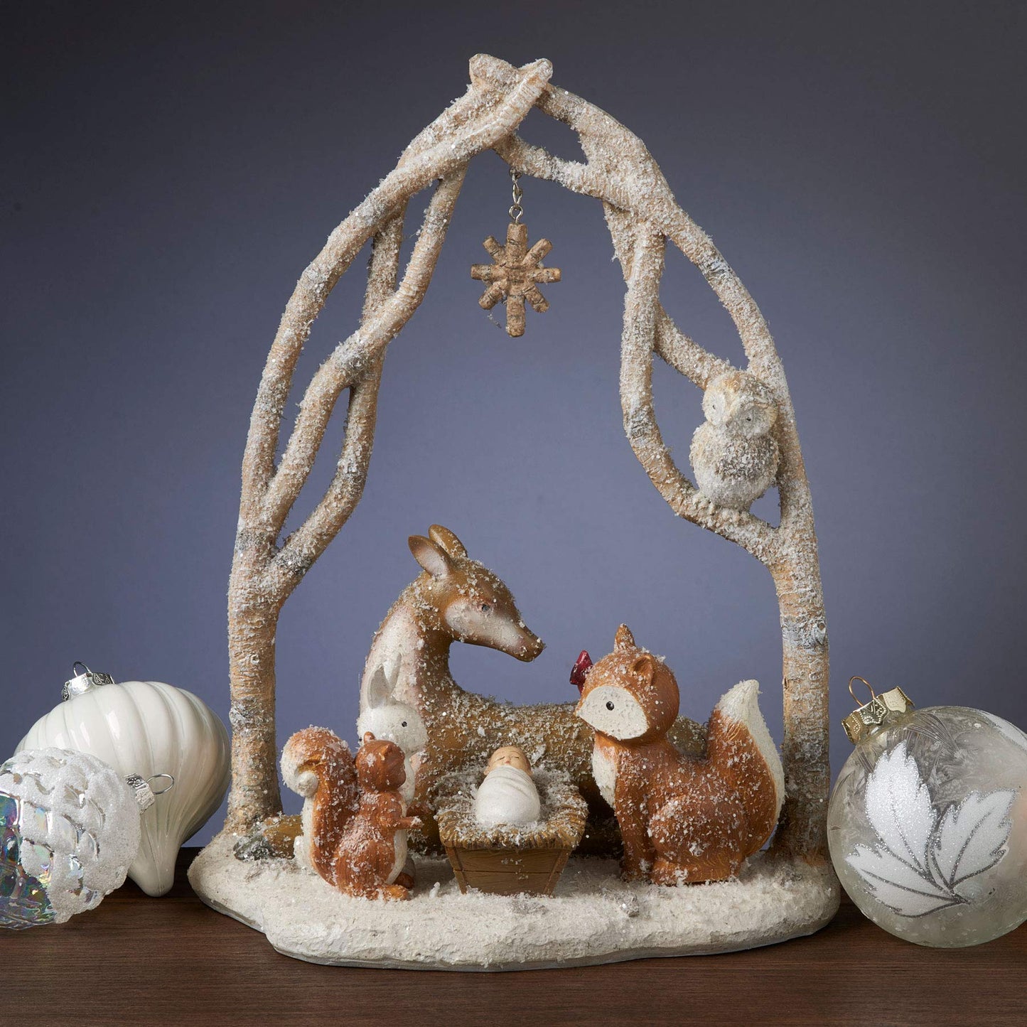 Roman 11.5" Baby Jesus with Animals Christmas Nativity Figurine