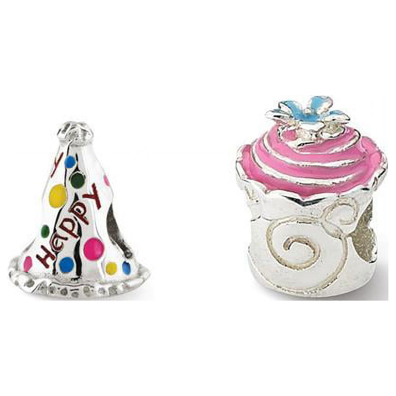Reflection Beads Sterling Silver Reflections Happy Birthday Boxed Bead Set