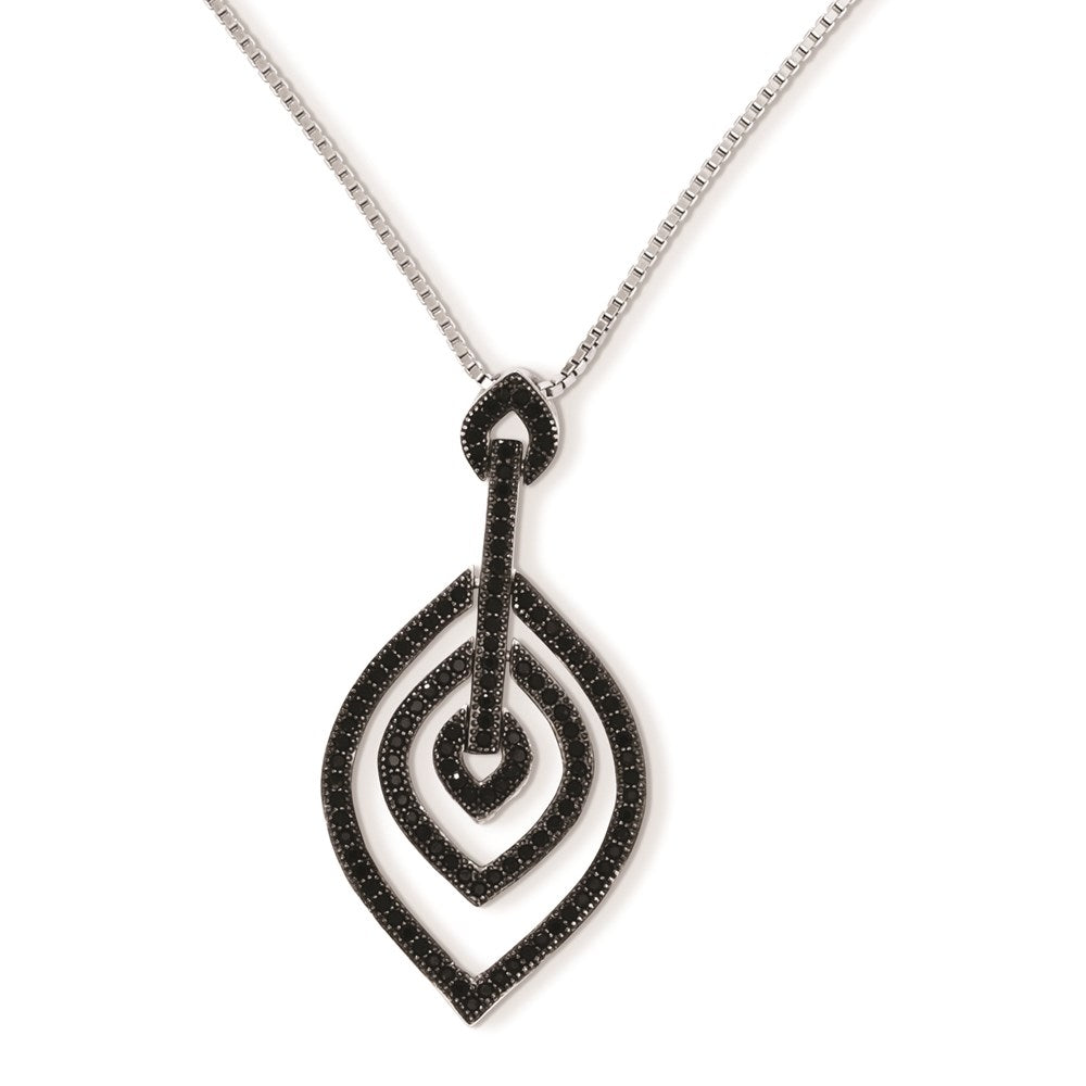 Sterling Silver & CZ Brilliant Embers Necklace