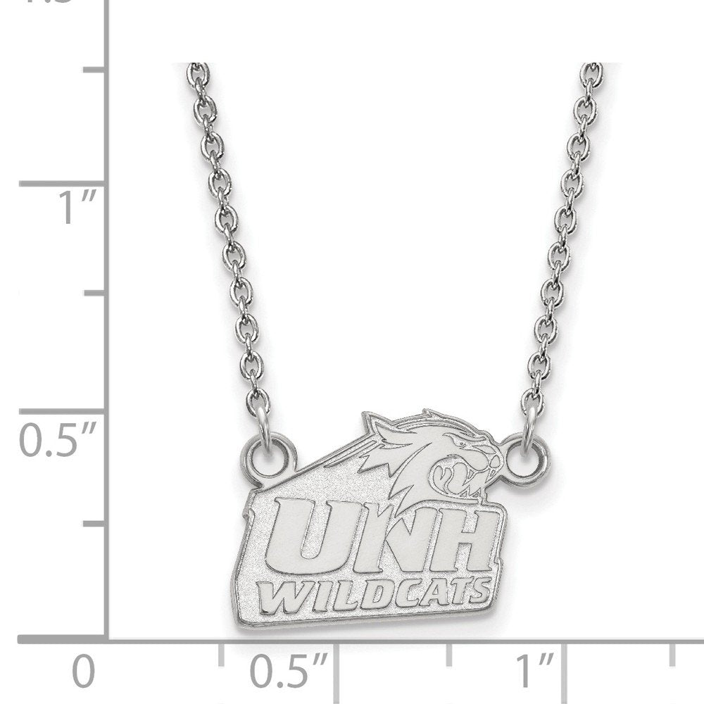 LogoArt SS005UNH-18 Sterling Silver University of New Hampshire Small Pendant with Necklace