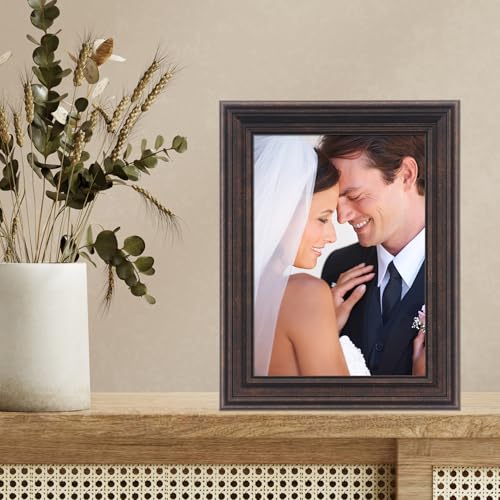 Lawrence Frames 5x7 Classic Detailed Oil Rubbed Bronze Picture Frame 535557