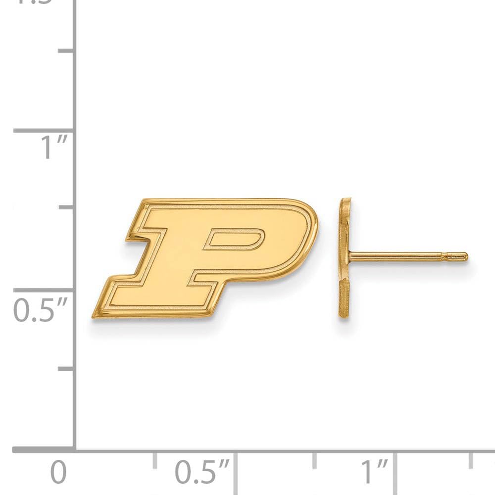 Women's Purdue Boilermakers Gold Plated XS Post Earrings