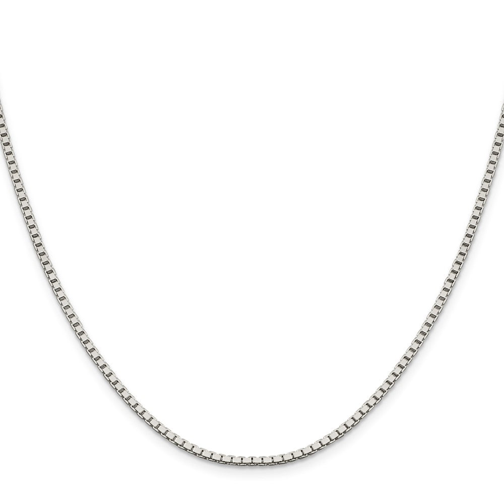 Sterling Silver 1.9mm Box Chain 22 Inches