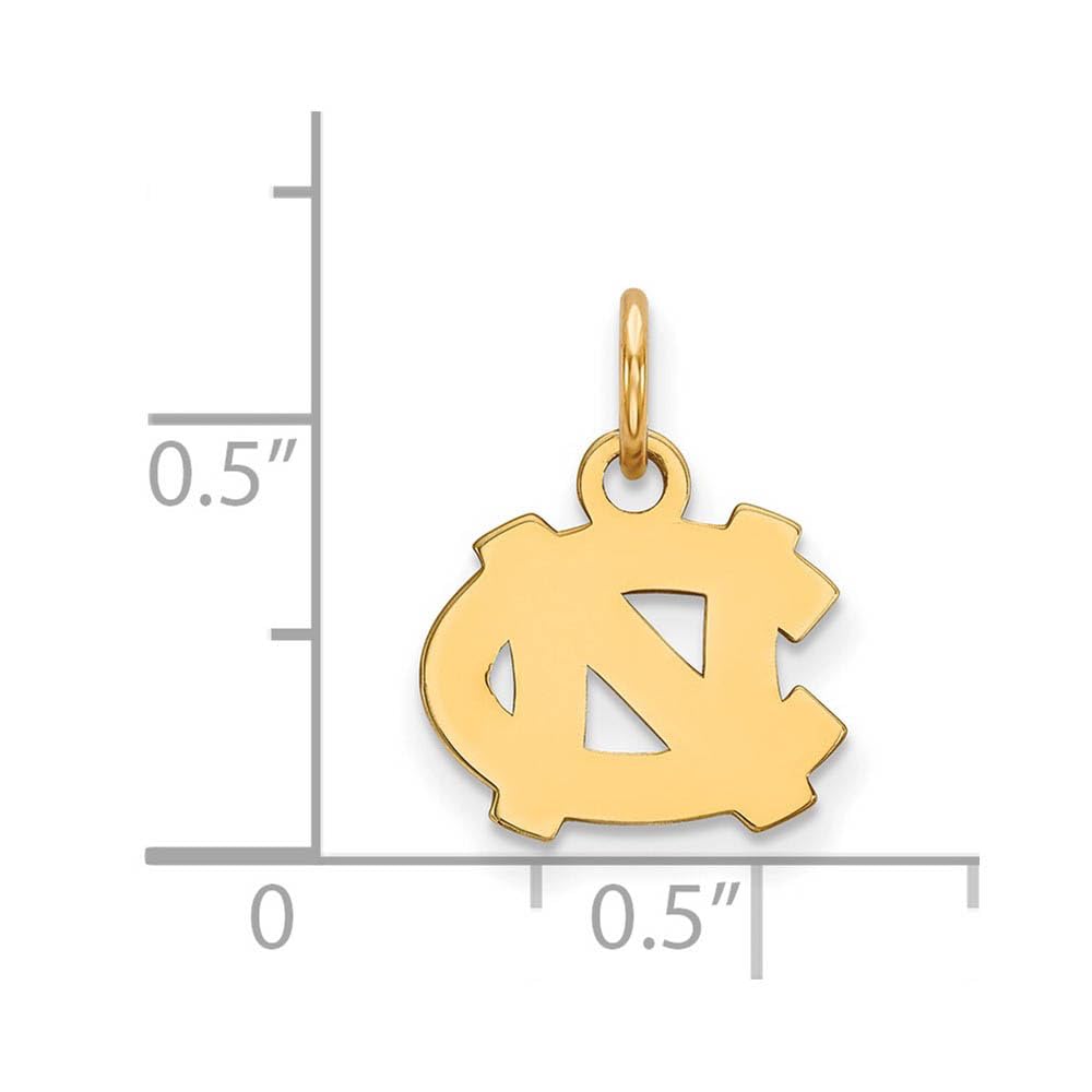 Women's North Carolina Tar Heels Gold Plated XS Pendant