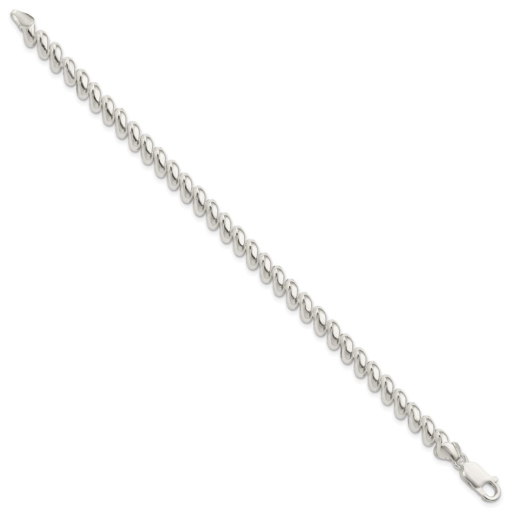 Sterling Silver 7mm San Marco Bracelet 7.5 inches