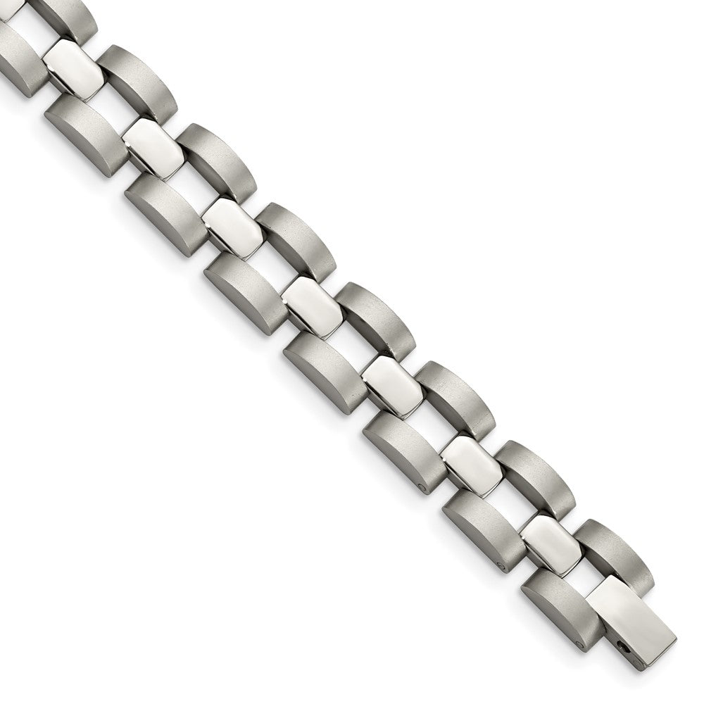 Stainless Steel Brushed and Polished 8.25in Bracelet