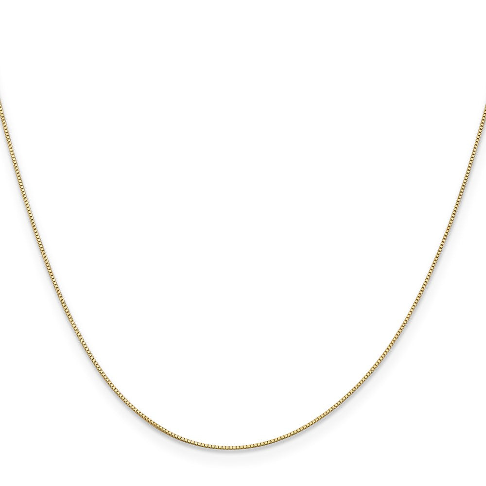 14K 28 inch .5mm Box with Spring Ring Clasp Chain