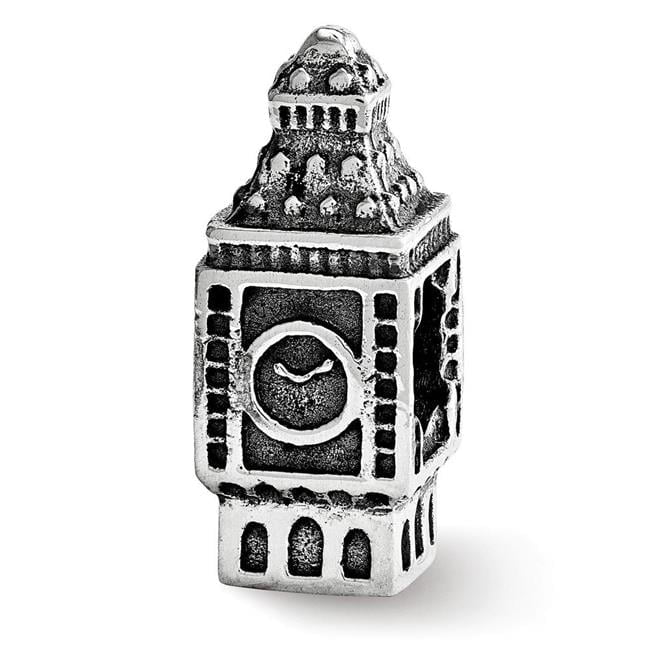 Sterling Silver Reflections Big Ben Clock Bead