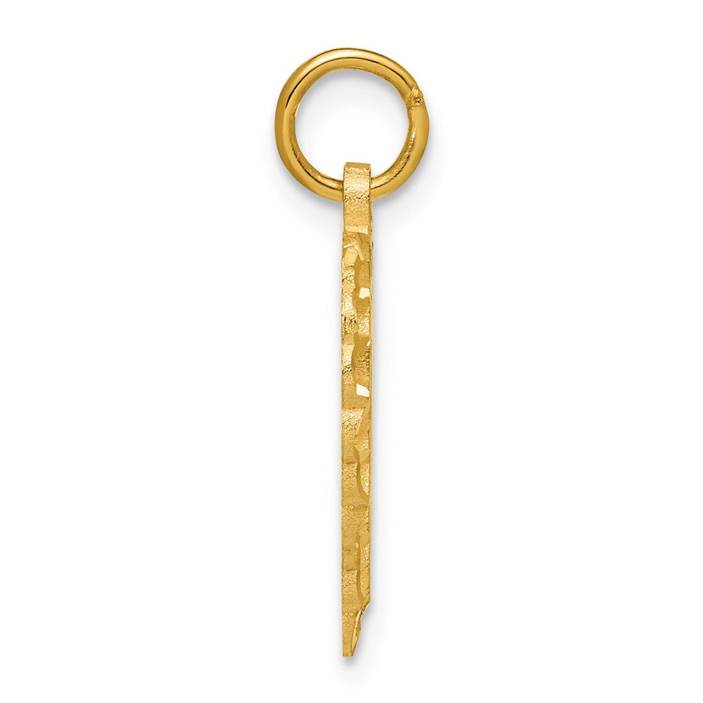 10k Gold Initial X Charm