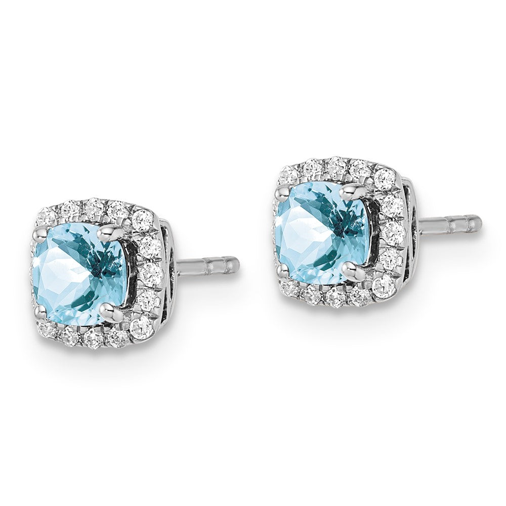 SS ANT Aqua and Diamond Earring version