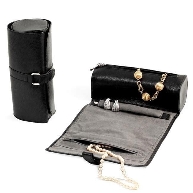 Bey Berk Jewelry Roll, Black Leather