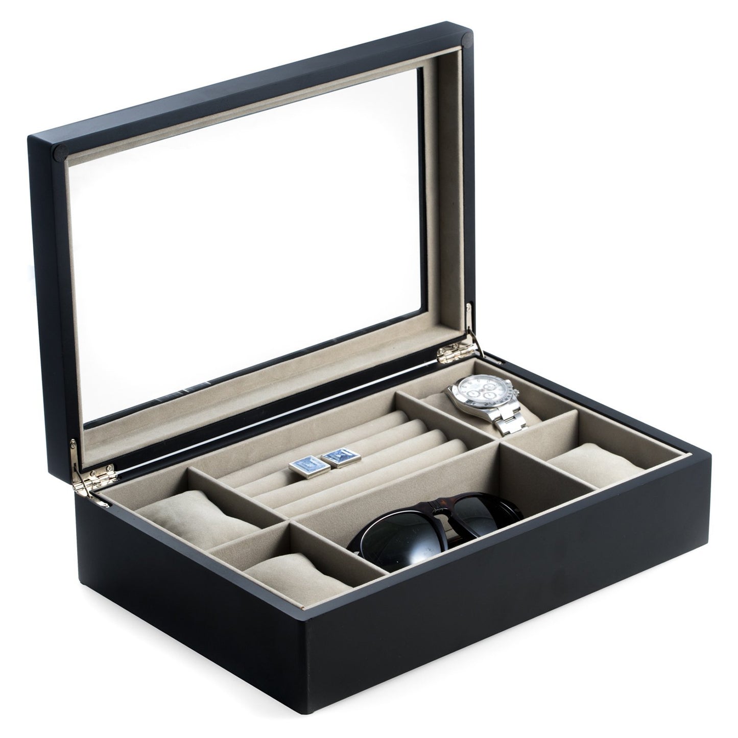 Brown Jewelry/Watch Storage and Valet
