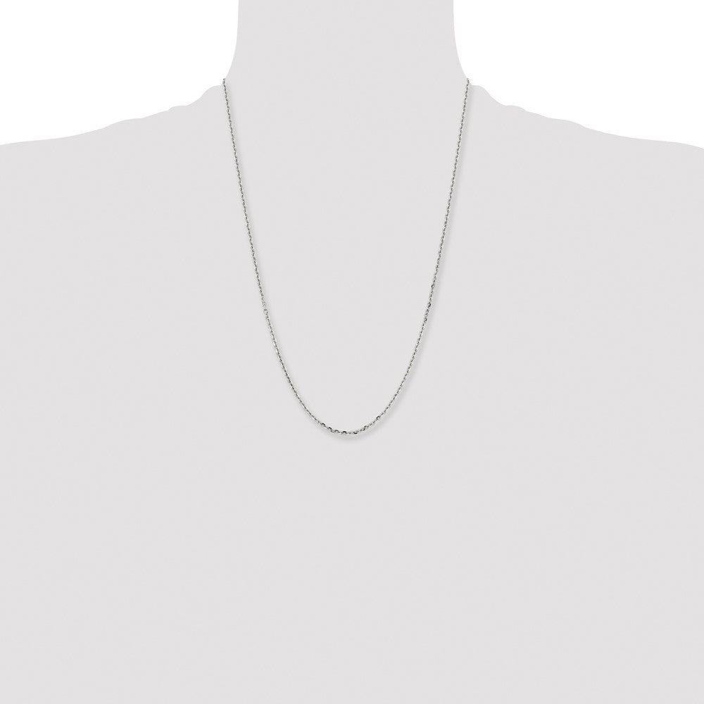 Stainless Steel Polished 2.7mm 24in Cable Chain