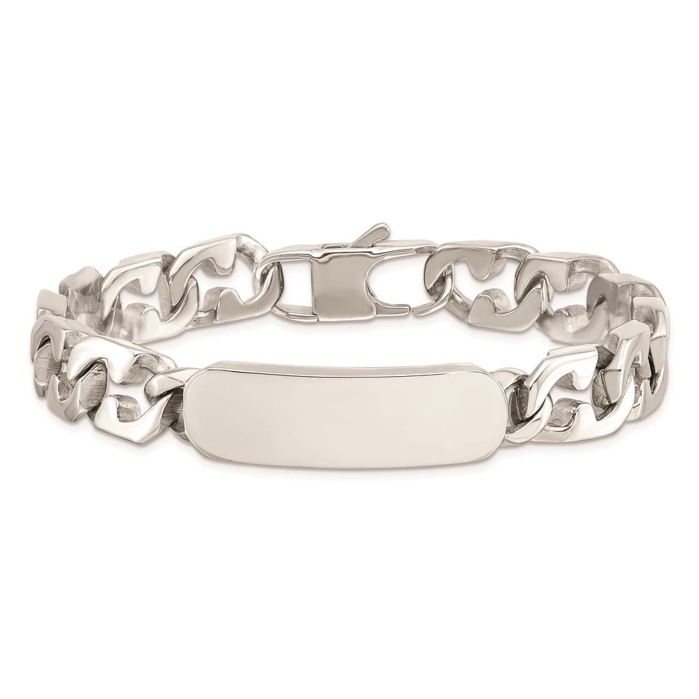 Stainless Steel Polished 8.5in ID Bracelet 8.75 inches