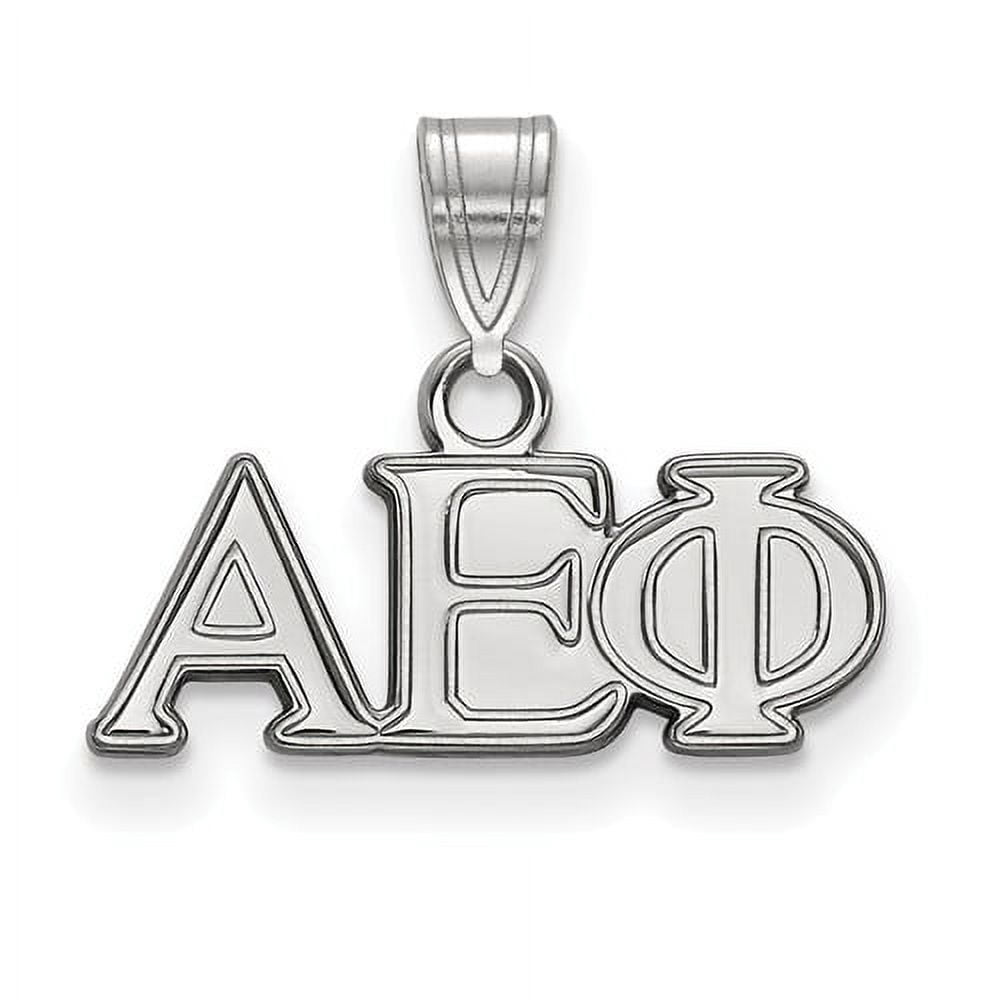 Sterling Silver Official Licensed Greek Sororities Alpha Epsilon Phi Small Pendant