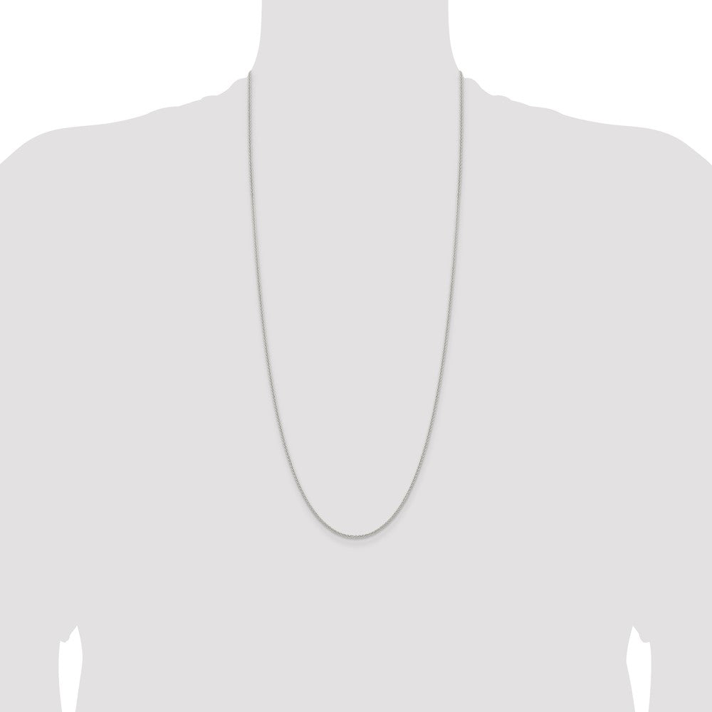 Sterling Silver 1.6mm Round Spiga Chain 30 Inches