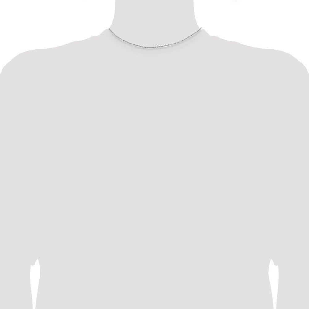 Sterling Silver 1.1mm Rolo Chain 14 Inches