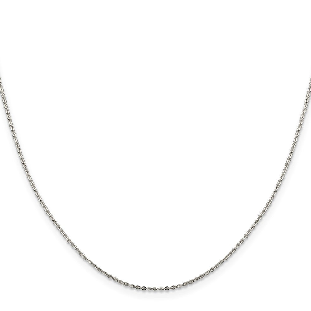 Sterling Silver .9mm Flat Link Cable Chain 18 Inches