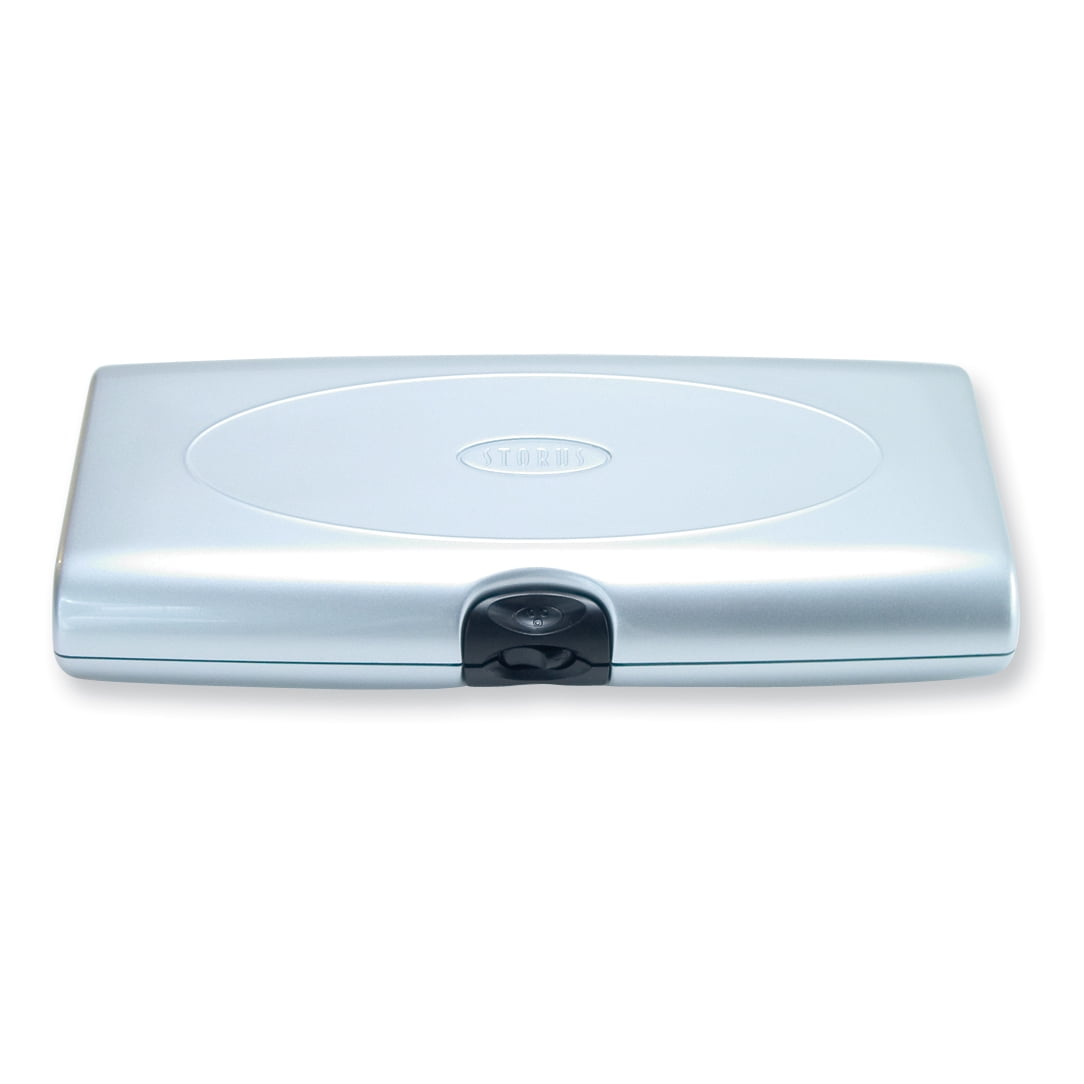 Silver-tone ABS Smartr Large Jewelry Case with Tangle-Free Soft Peg System for Necklaces GM5977