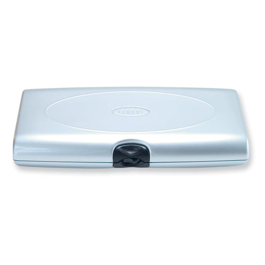 Silver-tone ABS Smartr Large Jewelry Case with Tangle-Free Soft Peg System for Necklaces GM5977