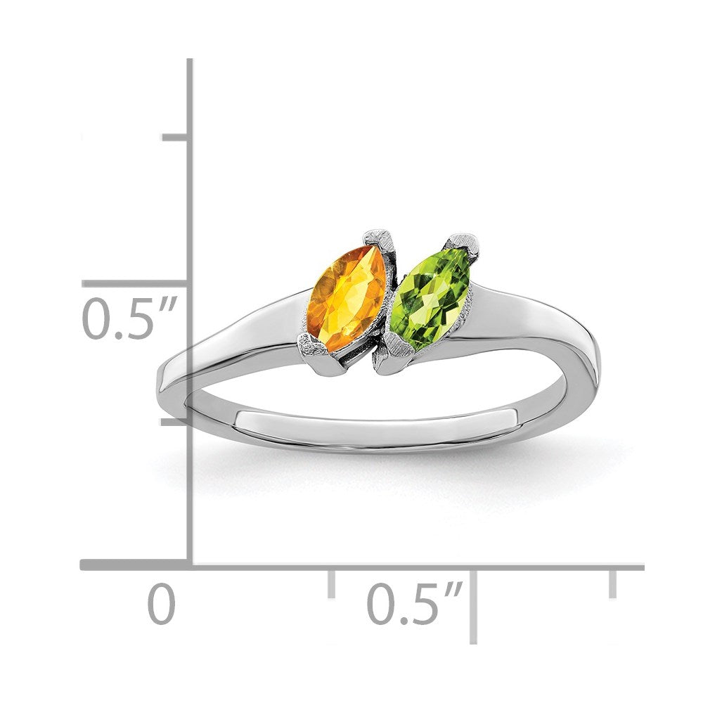 Sterling Silver Rhodium-plated Family Jewelry Mounting
