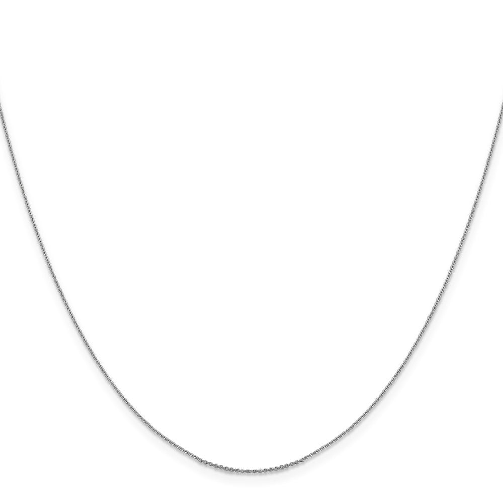 14K White Gold .85 mm D/C Cable Chain