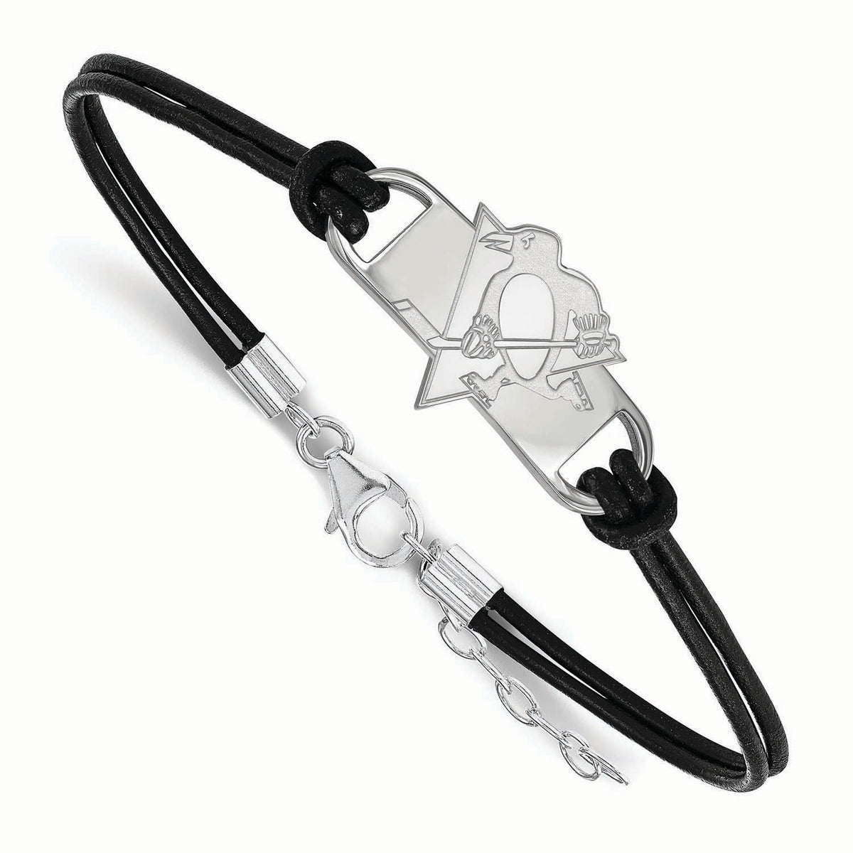 Women's Pittsburgh Penguins Leather Bracelet