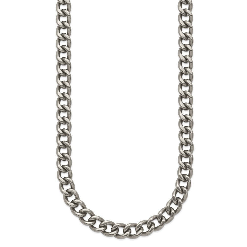 Titanium Polished 7.5mm 24in Curb Chain