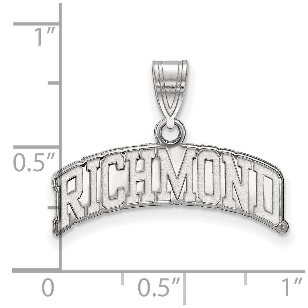 Sterling Silver University of Richmond Large Script Pendant