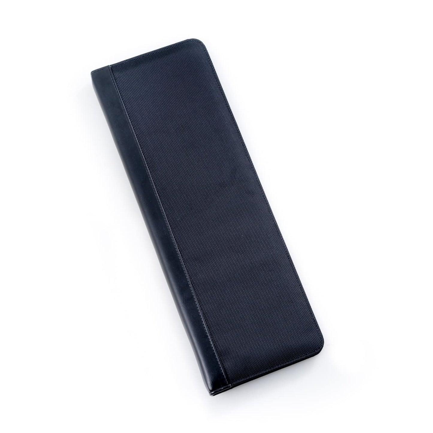 Ballistic Black Nylon Travel Tie Case with 4 Collar Stays and Cuff Link Slots QGM21298