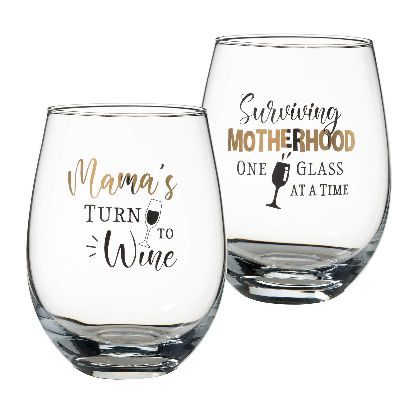 Lillian Rose Mama's Stemless Wine Glass for Mom