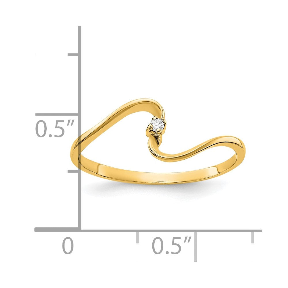 10k AA Diamond ring Yellow Gold