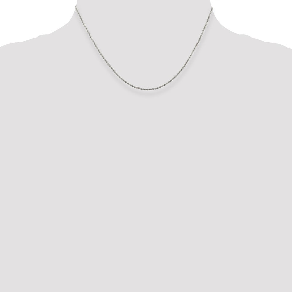 Sterling Silver 1.3mm Loose Rope Chain 16 Inches