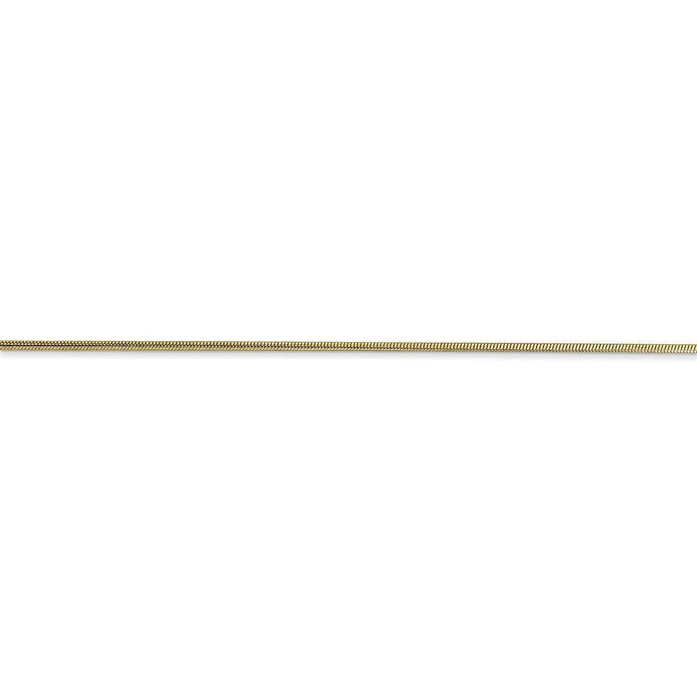Primal Gold 10 Karat Yellow Gold 0.90mm Round Snake Chain