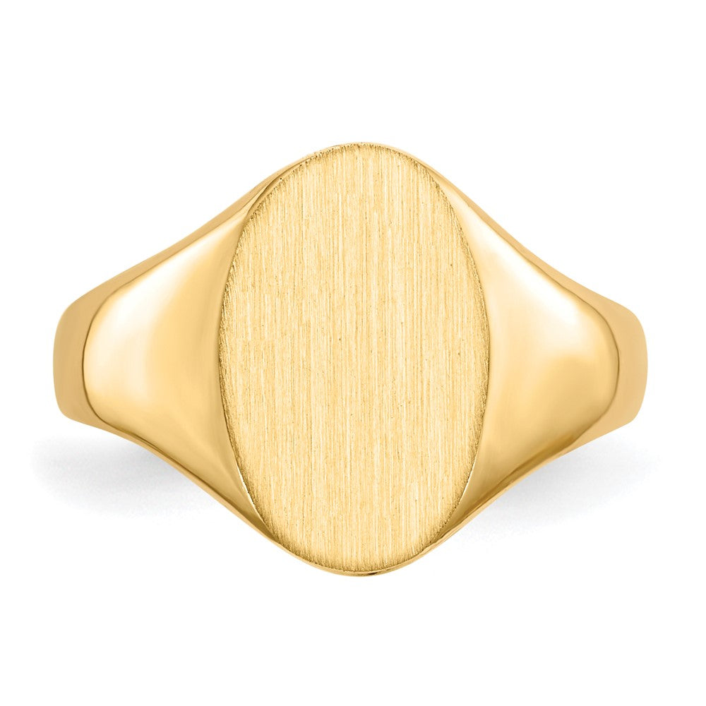 10ky 12.5x8.5mm Closed Back Signet Ring