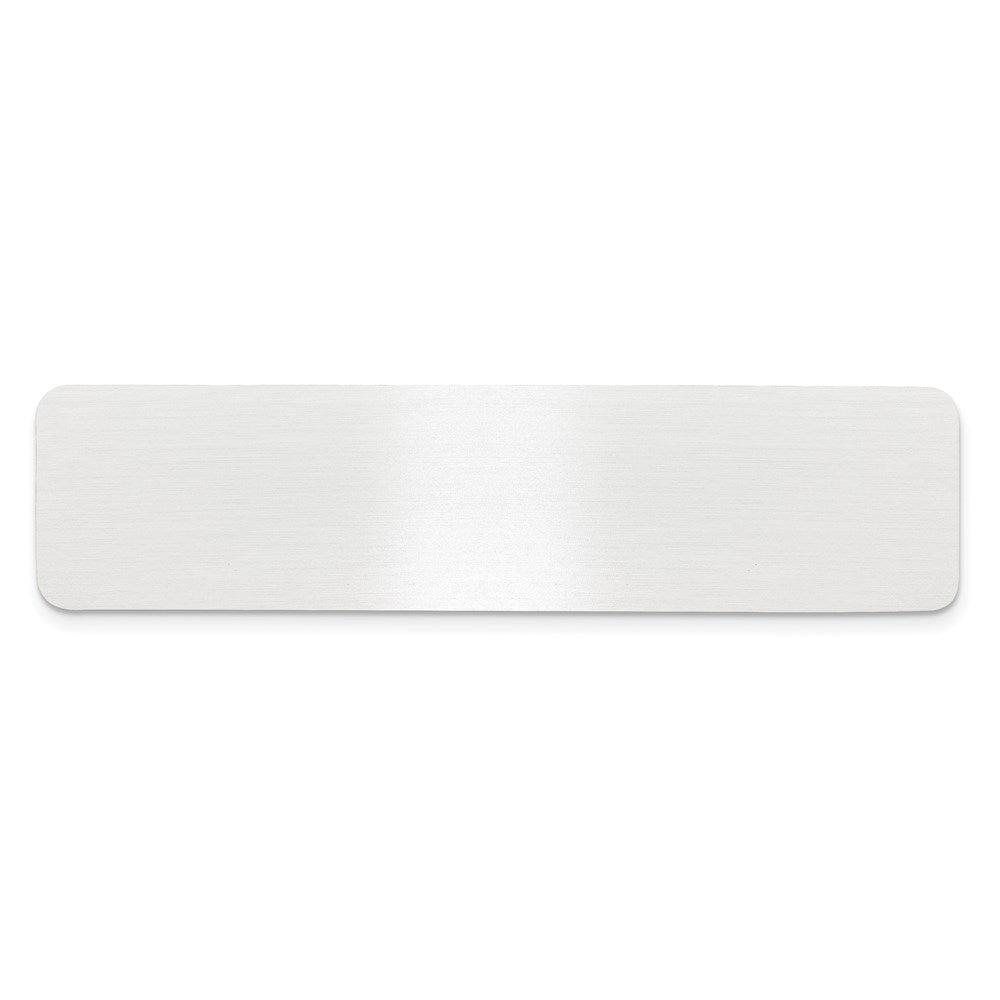 3/4 x 3 Satin Aluminum Plates-Set of 6
